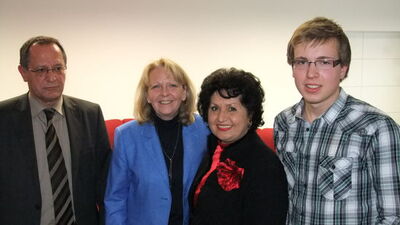 Walter Heiler, Hannelore Kraft, Sigrid Höfle und Christian Holzer